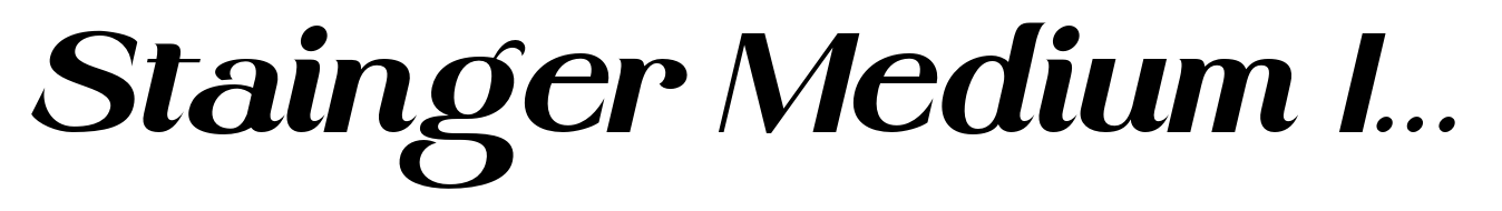 Stainger Medium Italic